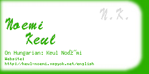 noemi keul business card